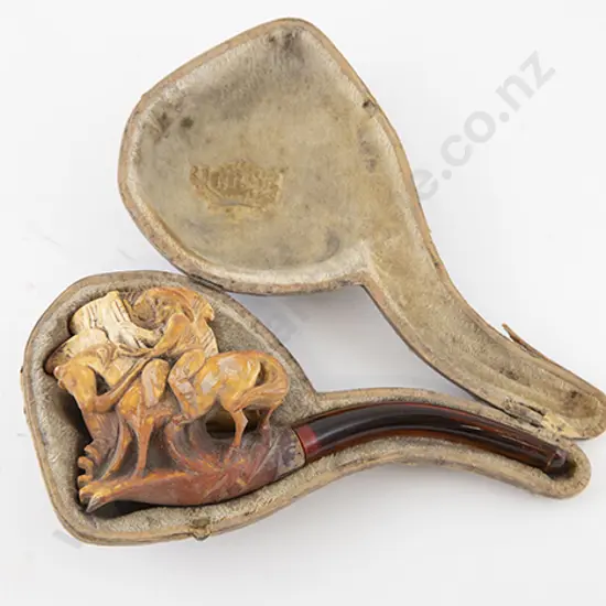 Meerschaum Pipe Man On Horseback
