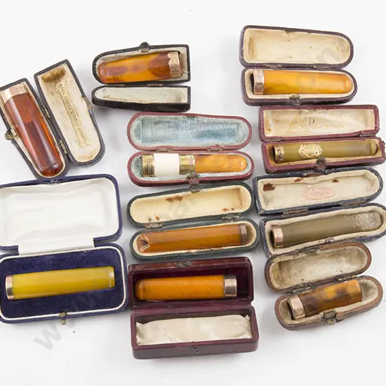 Ten Various Gold Mounted Cigarette/Cheroot Holders