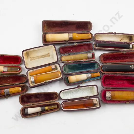 Twelve Various Gold & Silver Mounted Cigarette/Cheroot Holders