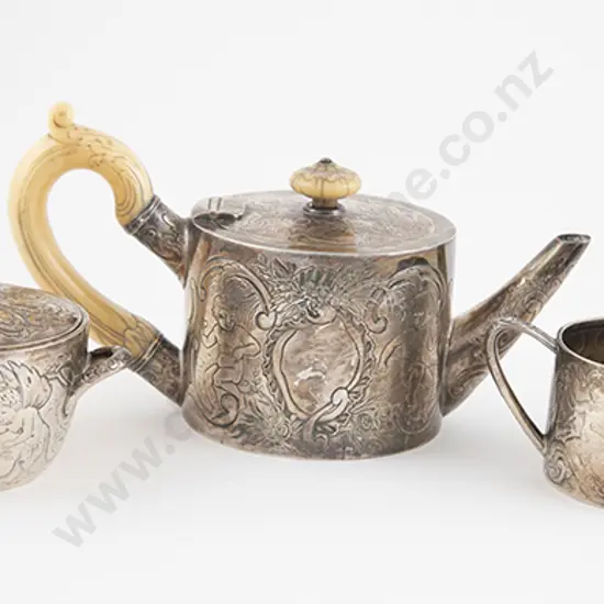 Fine Quality Tiffany & Co S/S 3pce Teaset