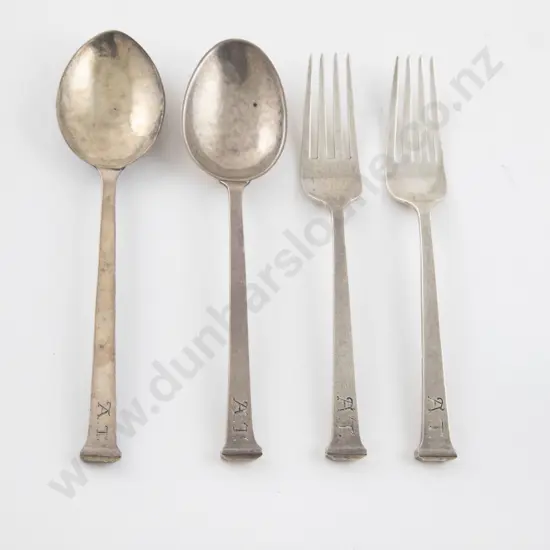 2 Pairs Omar Ramsden Forks & Spoons