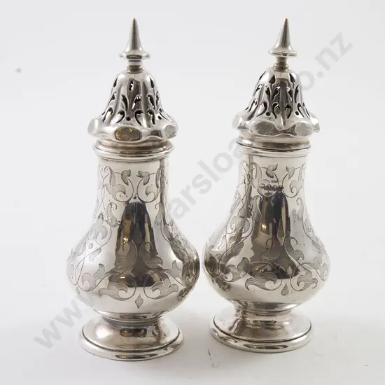 A Pair Of Vict S/S Sugar Casters