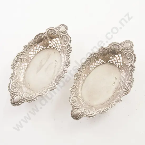 Pair Vict S/S Bon Bon Dishes