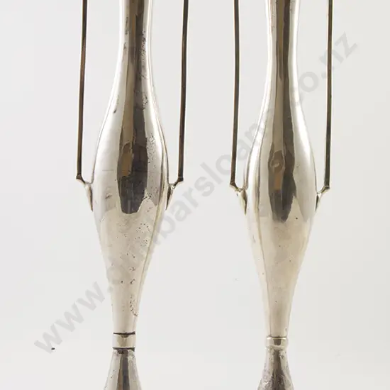 Pair Edw VII S/S Vases