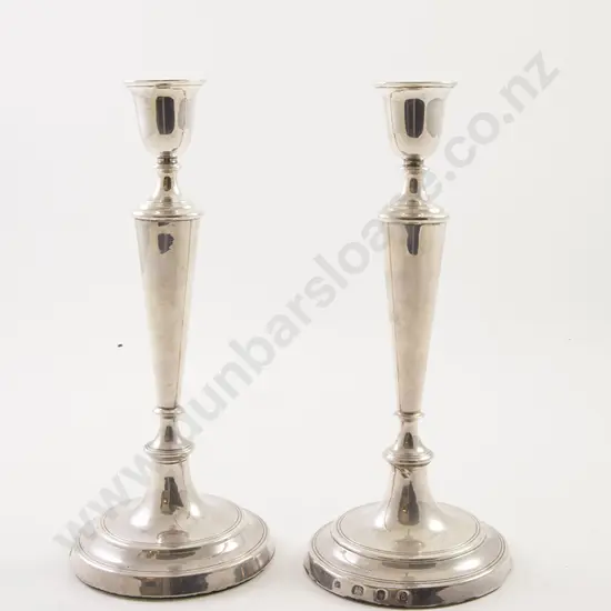 Pair QEII S/S Table Candlesticks