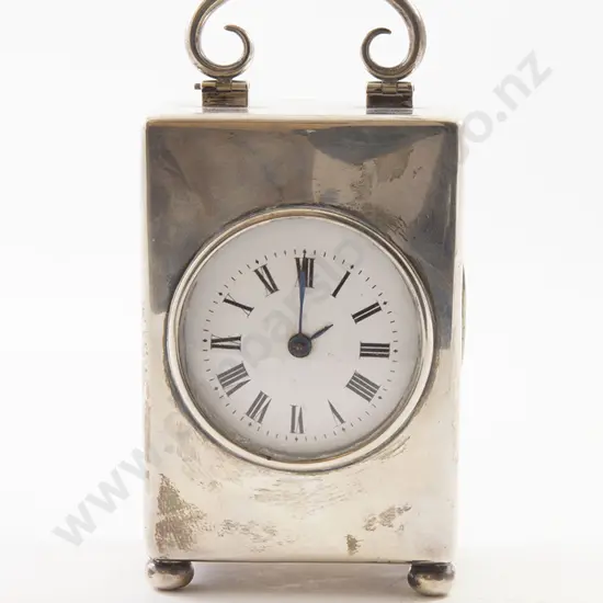 Geo V S/S Table Carriage Clock