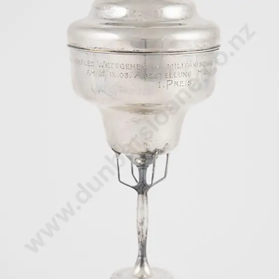 E.D.Wollenweber .800 Silver Communion Cup & Cover