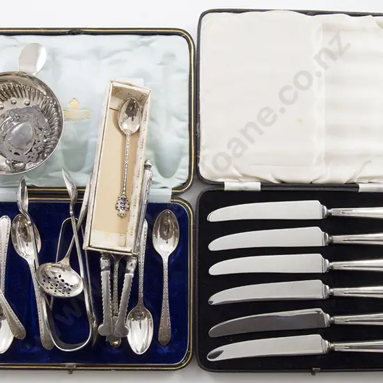 S/S Teaspoons, Knives & Sel S/P Items