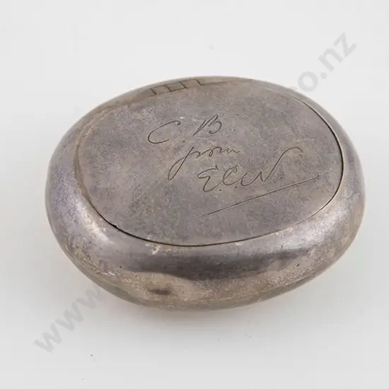 Victorian S/S Oval Snuff Box