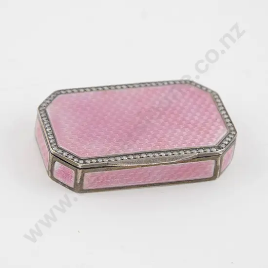 S/S & Enamel Pill Box