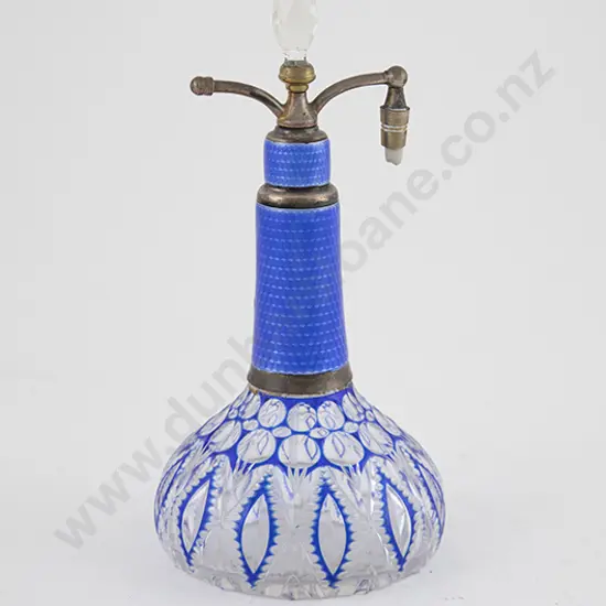 Edw Enamel & Cut Glass Atomiser
