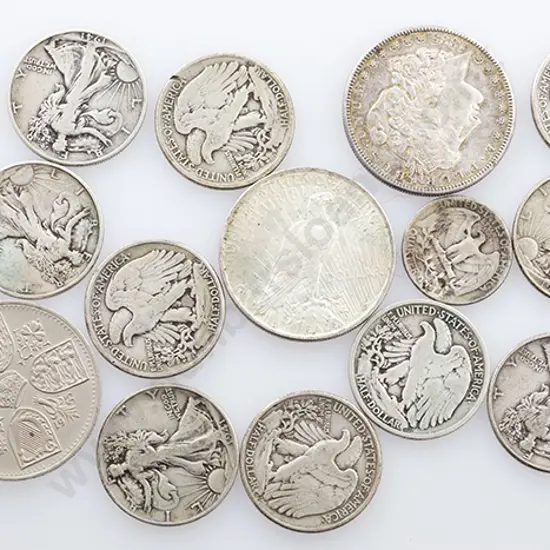 15 Various US & GB Coins