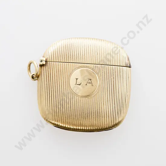 15ct Gold Vesta Case