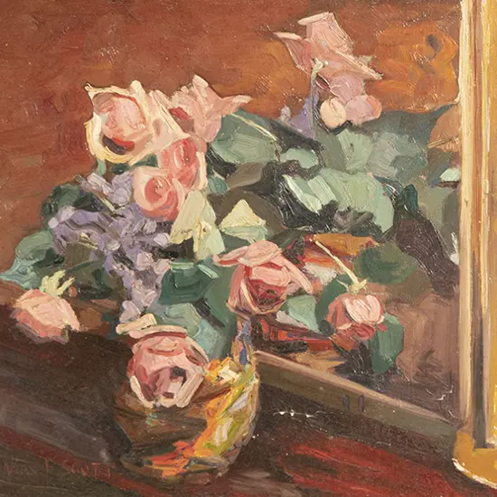 James F Scott - Still Life with Roses