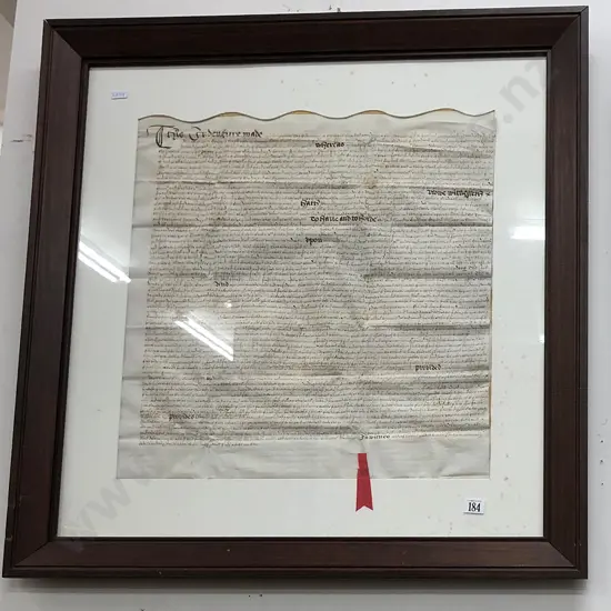 18th Century Indenture