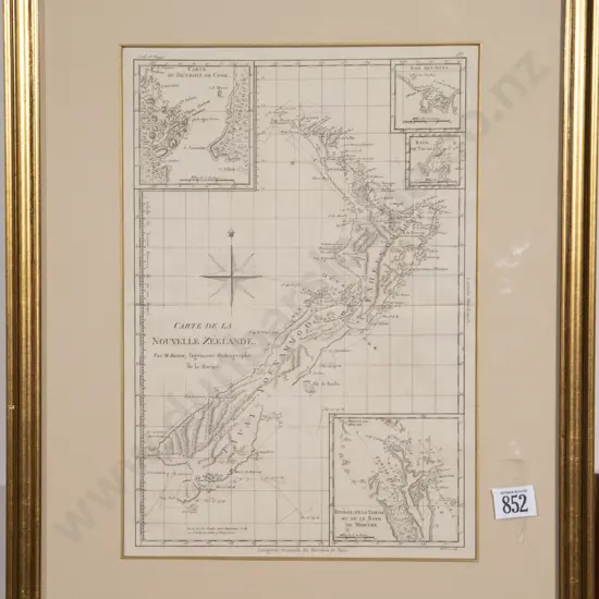 Monochrome Map by Rigobert Bonne