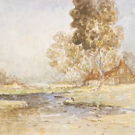 Blythe Fletcher - English Cottage By A Stream