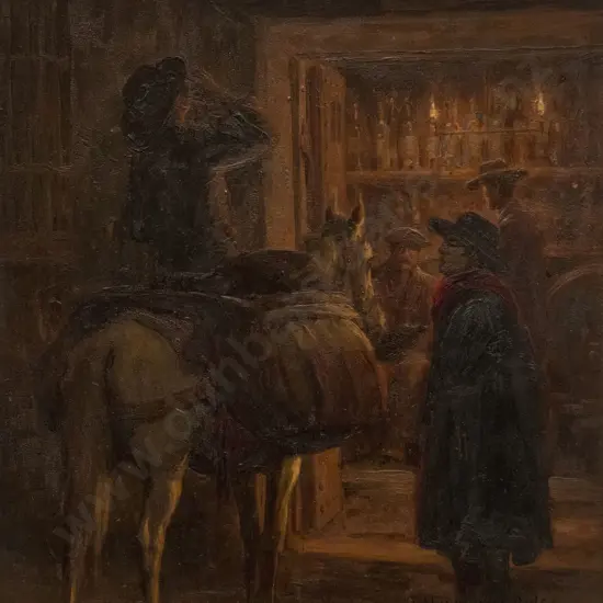 William Hounsom Byles (1872-1924) - The Tavern Door