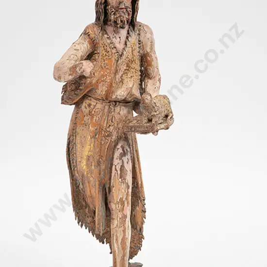 Early C16th South German Limewood Figure of John the Baptist