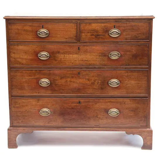 Geo III Mahogany Flat Front Chest