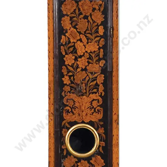 Wm & Mary Marquetry Longcase Clock