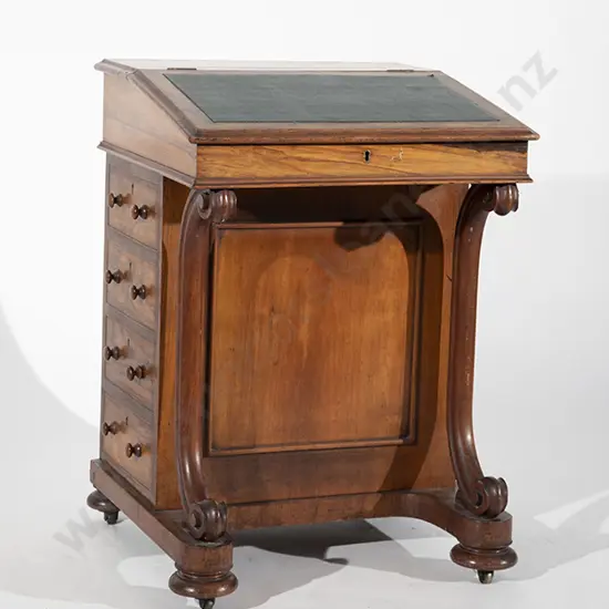 Victorian Walnut Davenport