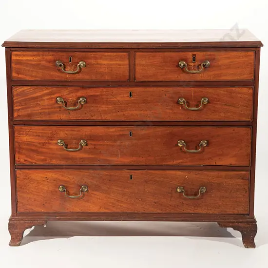 Geo III Mahogany Flat Front Chest