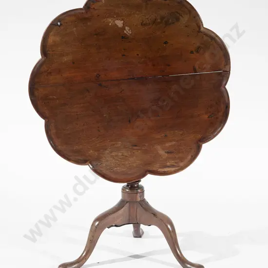 Geo III Mahogany Pie Crust Snap Top Supper Table
