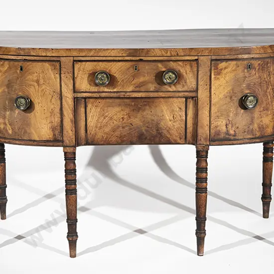 Regency Mahogany Bowfront Sideboard