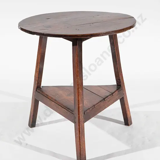 Geo III Oak Cricket Table