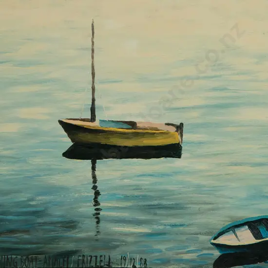 Dick Frizzell - Small Fishing Boat Amalfi