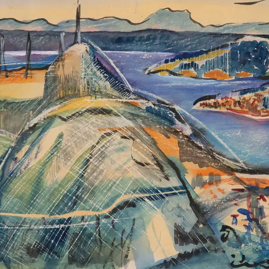 John Drawbridge - Harbour View from Island Bay