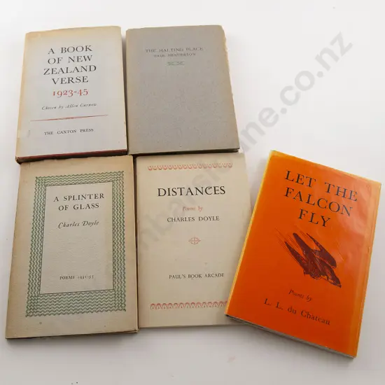 Six NZ Poetical Volumes by The Pegasus Press & Caxton Press