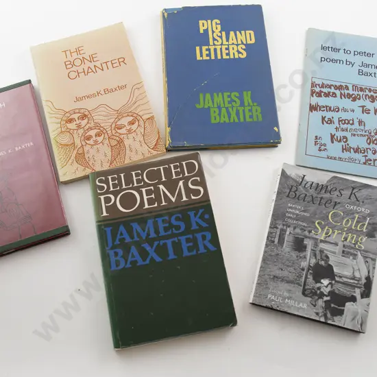 Six James K Baxter Volumes