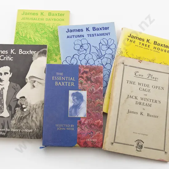 Six James K Baxter Volumes