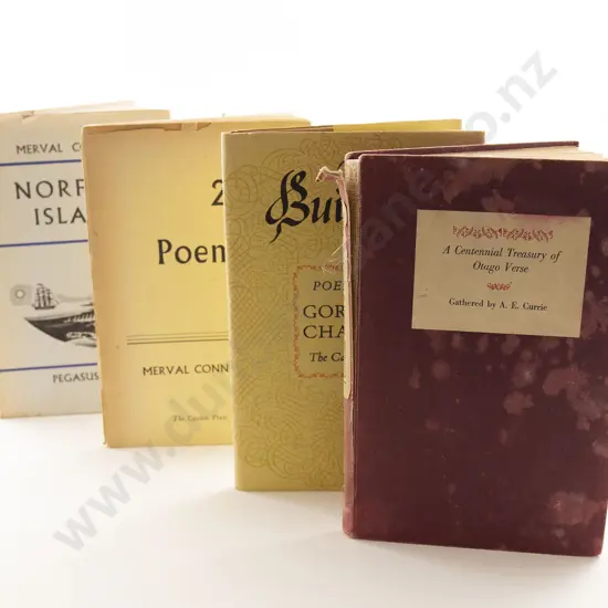 Four Caxton & Pegasus Press Published NZ Poetical Volumes