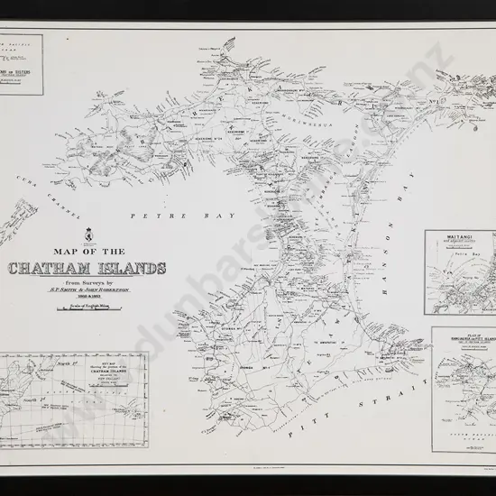 Facsimile Map Of The Chatham Islands