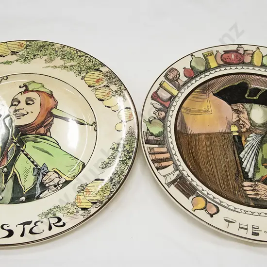 Nine Royal Doulton Head Rack Plates