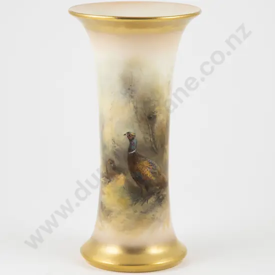 Royal Worcester Trumpet Vase
