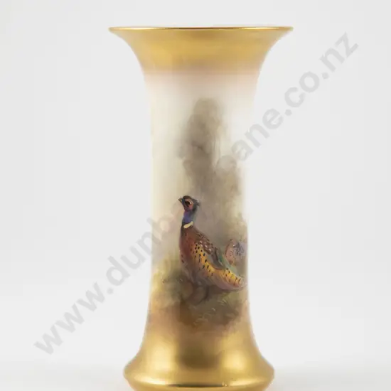 Royal Worcester Trumpet Vase