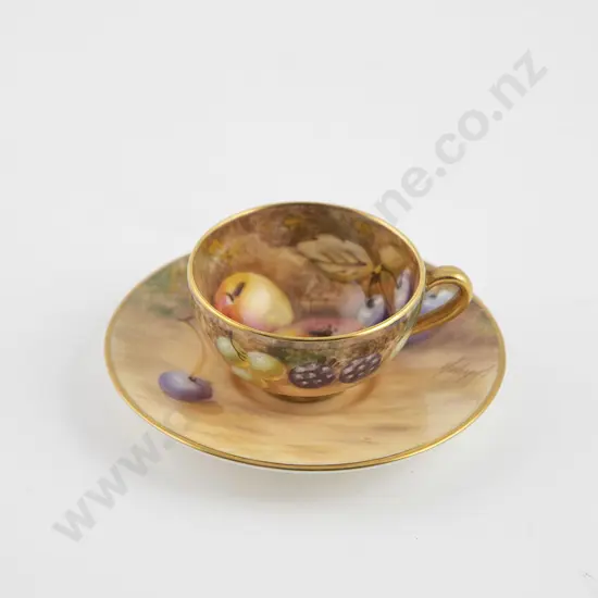 Royal Worcester Miniature Cup & Saucer