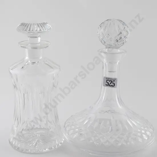 Two Crystal Decanters