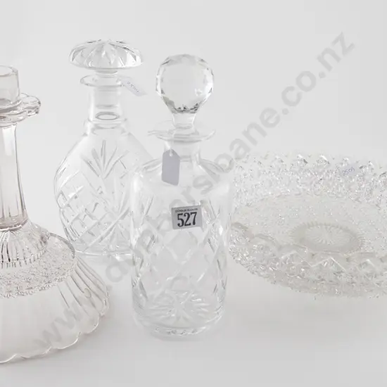 Two Crystal Decanters