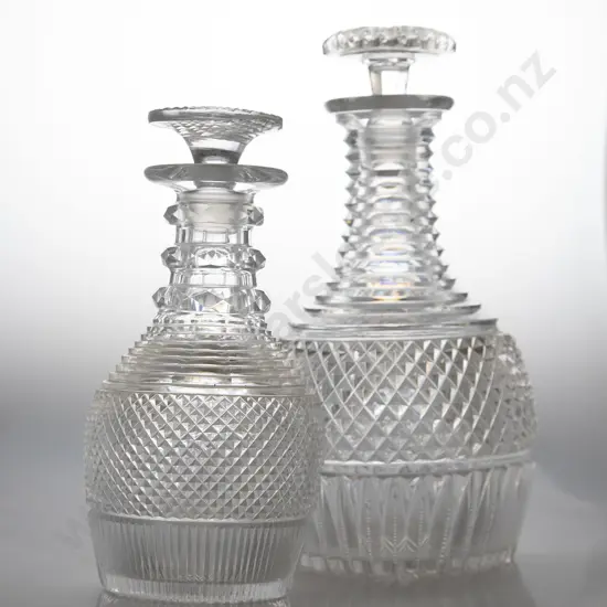 Two C19th Glass Decanters