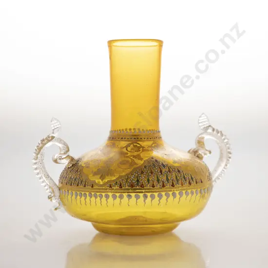 Amber Venetian Glass Posy