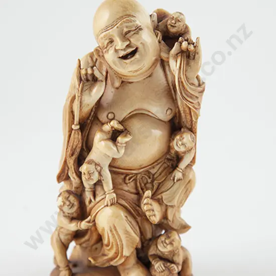 Carved Ivory Happy Hotei