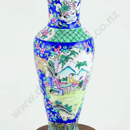 Enamelled Mei Ping Type Vase