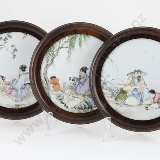 Three Cantonese Export Plaques