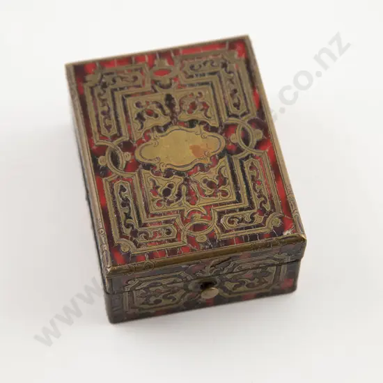 Small C19th Boulle Trinket Box