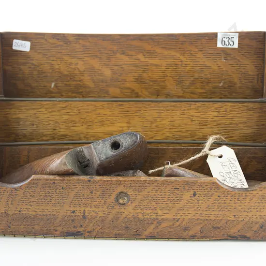 C19th Oak Letter Rack